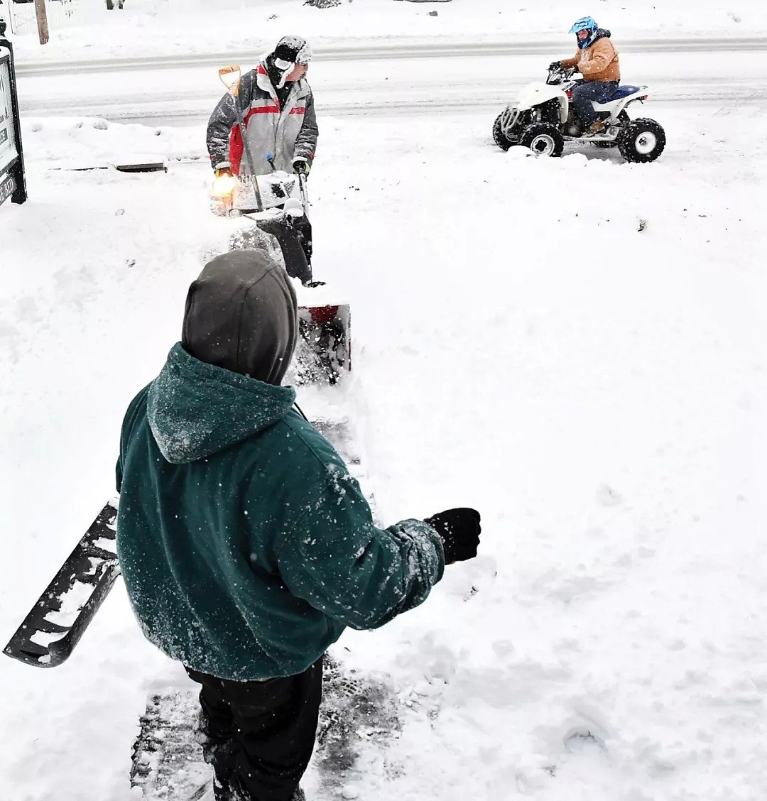 多图！美国东北部遭遇罕见雪飑 纽约宛如世界末日（动图） - 35