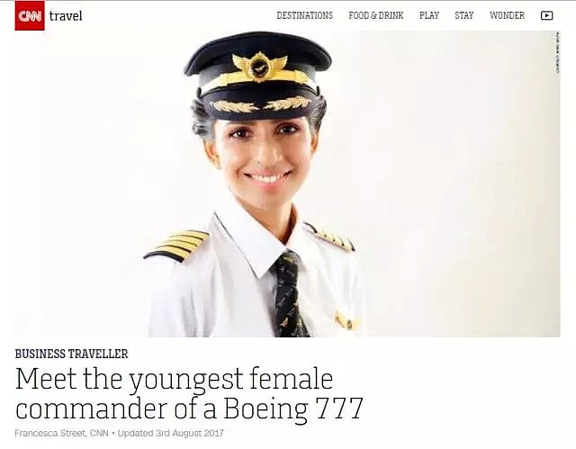 【美女】被称为印度angelbaby，30岁的她惊动CNN，成为全球最年轻的女机长！（组图） - 35