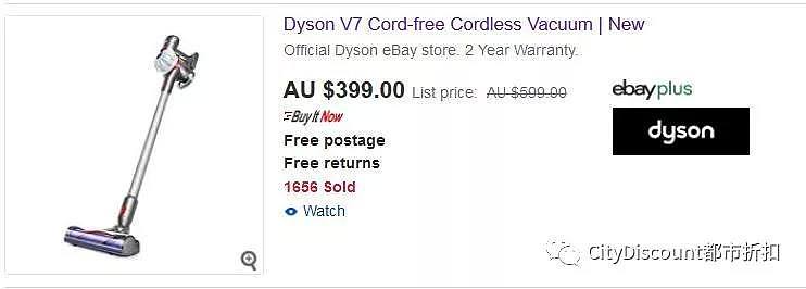低至6.5折!【Dyson】澳洲 官方ebay店及Myer 限时清仓 智能风扇及吸尘器 - 1