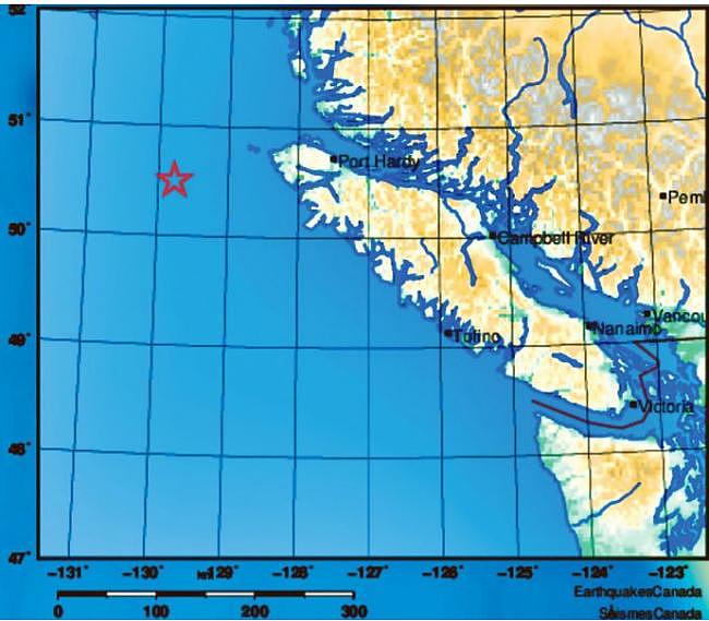6.2级强震 平安夜温哥华岛迎来两天之内第七震（组图） - 1