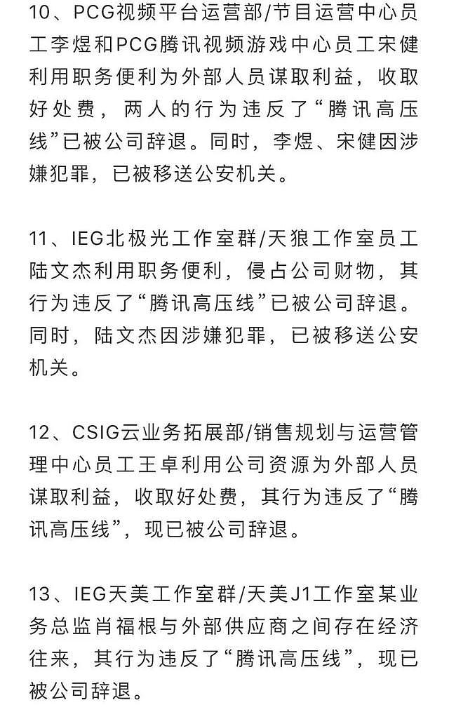 高薪没了！腾讯开除60余人，10余人移送公安！互联网巨头反腐：“90后”经理一人贪了600万