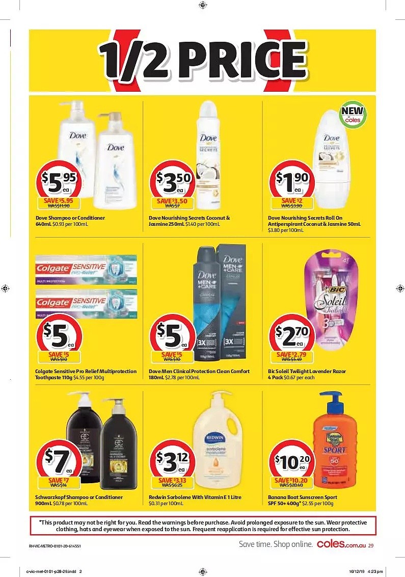 Coles 1月1日-1月7日折扣，大米、沐浴露半价！ - 29