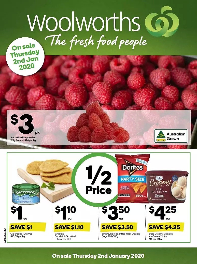 Woolworths 1月2日-1月7日折扣，洗发水、防晒霜、大米半价！ - 1