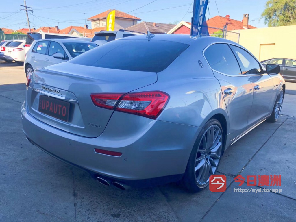 今日悉尼Maserati Ghibli S 银色 低公里 完美车况 市场最低价 Maserati Ghibli S 银色 低公里 完美车况 市场最低价