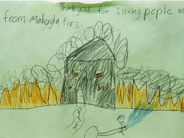 暖爆了！一张张感谢纸条直戳人心，感谢澳洲消防员“负重前行”（组图） - 3