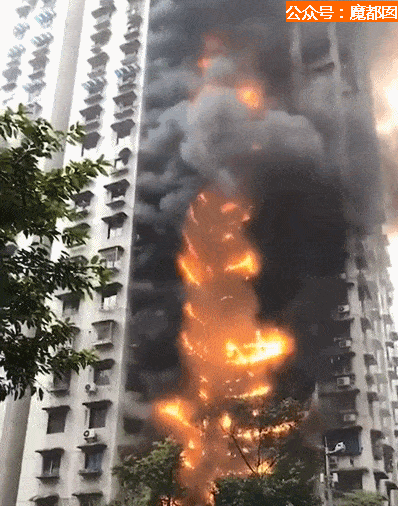 重庆小区大火 烧到30楼 消防车却被挡 引众怒（视频/组图） - 11