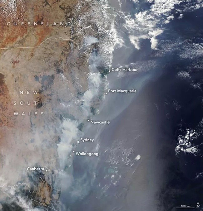 超震撼！外太空都能看到澳洲烧成一片火海！外星人，看到速来救火！墨尔本悉尼已被滚滚浓烟吞没！ - 25