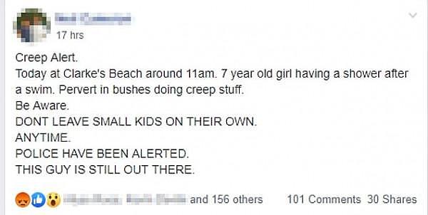 悉尼Byron Bay惊现变态！对着7岁小女孩自慰，当地人警示：不仅一例！（组图） - 2
