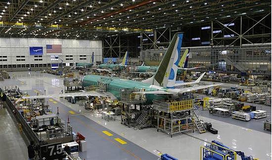 图为波音兰顿工厂，波音737系列几乎全部由该工厂生产