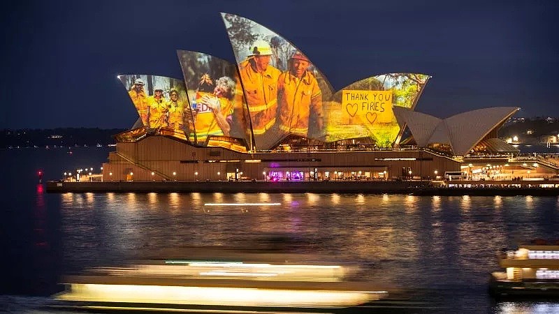 悉尼歌剧院今夜点亮希望和力量 - 1