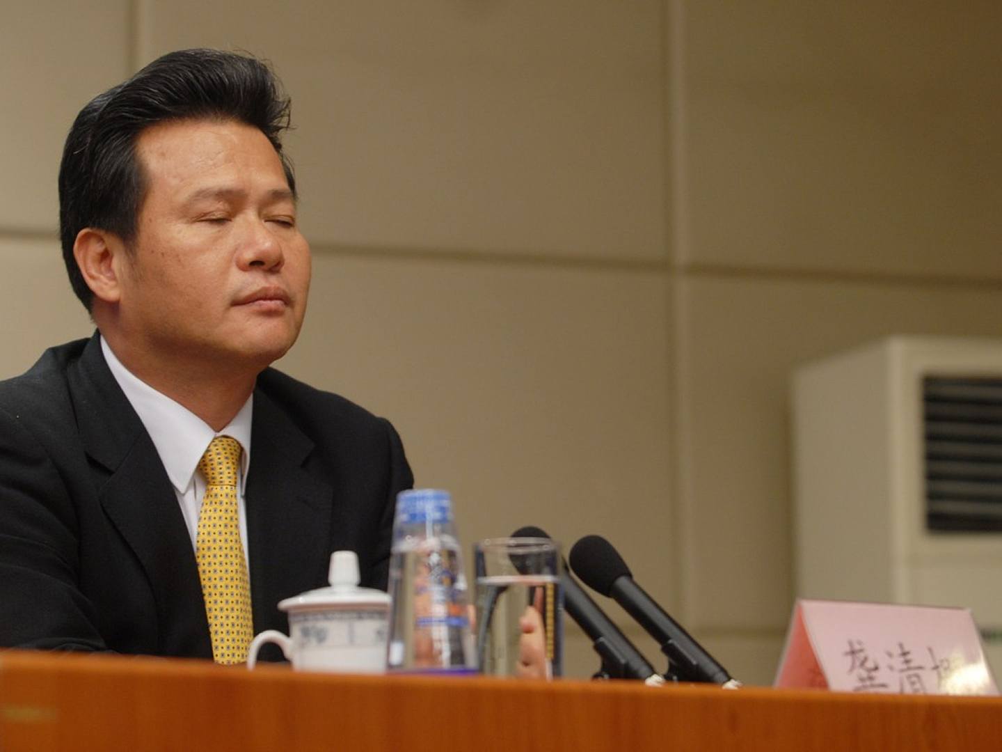 2012年2月14日，时任平潭综合实验区管委会主任的龚清概出席国新办举行的新闻发布会。（VCG）