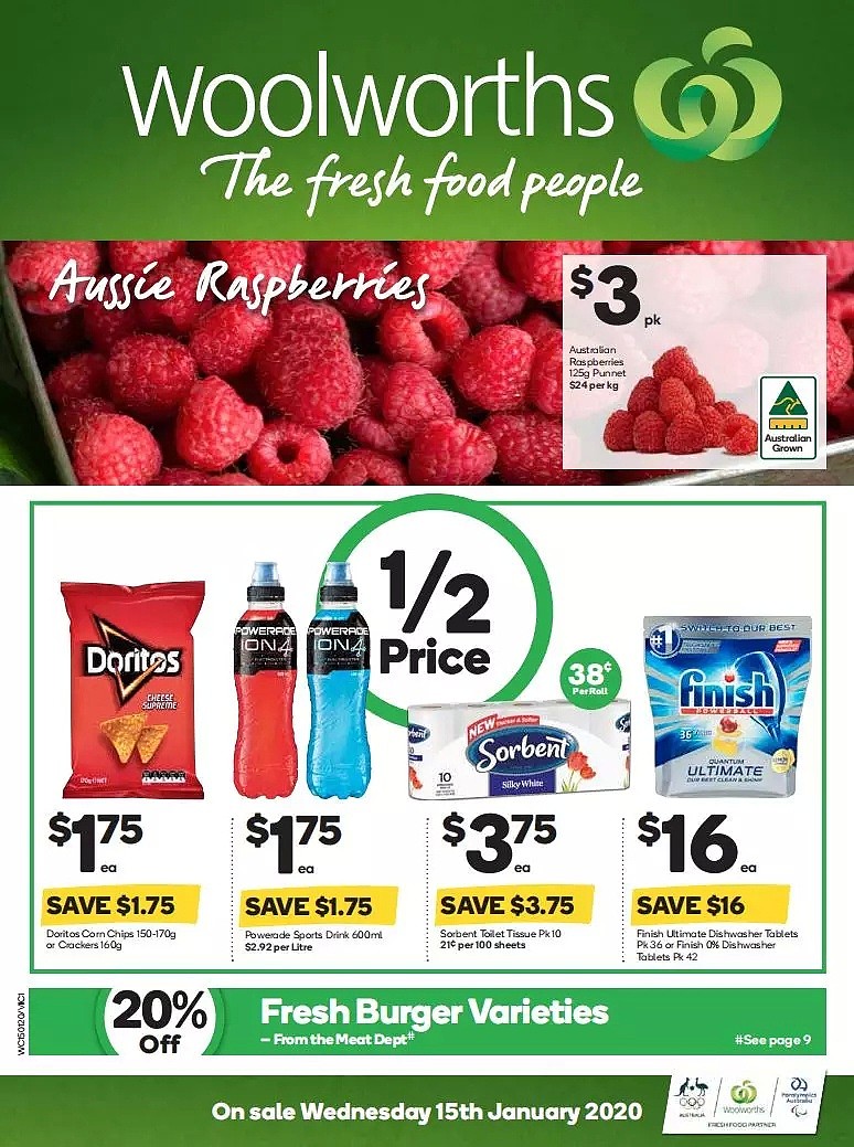 Woolworths 1月15日-1月21日折扣，饺子、鸡块半价！ - 1