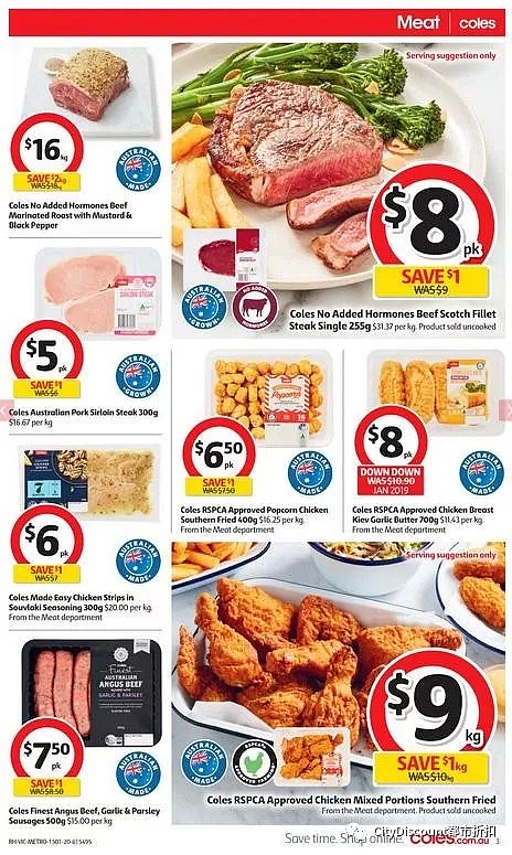 大量冰激凌继续特卖！【超市】Woolworths & Coles 1月15日至21日 优惠目录 - 43