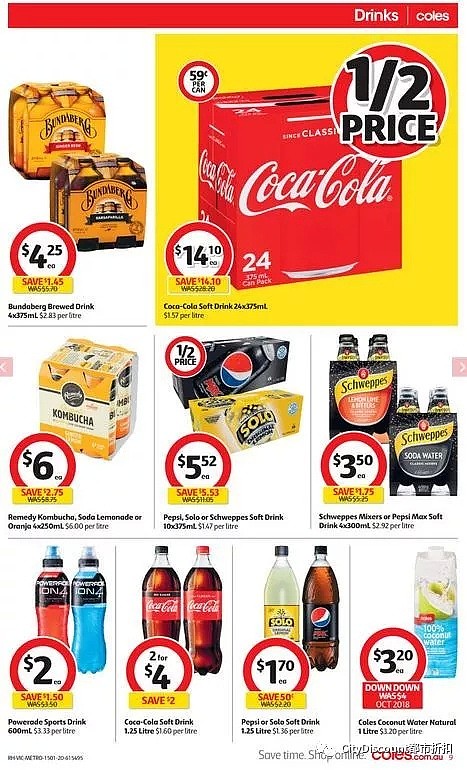 大量冰激凌继续特卖！【超市】Woolworths & Coles 1月15日至21日 优惠目录 - 49