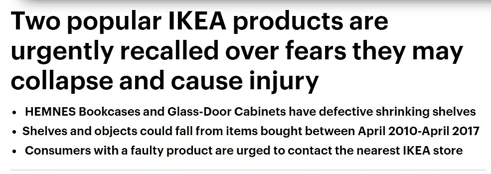 夸嚓一声...IKEA大柜子倒下，孩子当场惨死！赔了3.2个亿，2000万件家具被紧急召回，可很多华人根本没听说... - 11