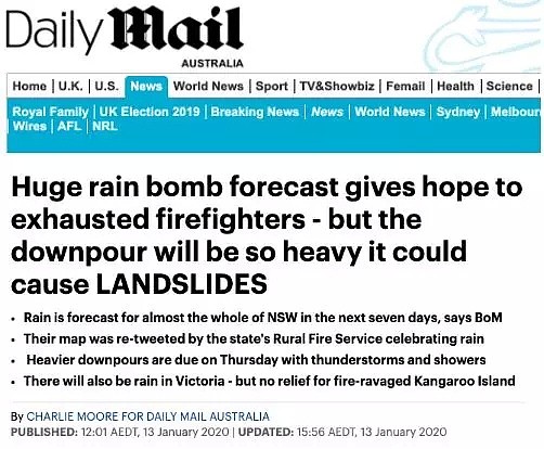 山火烧了130多天后，悉尼终于要下7天雨！而比这更感人的，是这些温暖的澳洲人...（视频/组图） - 57