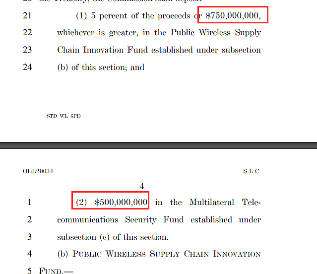 刚指责华为要补助，美议员转身寻求12亿美元5G津贴 （图） - 1