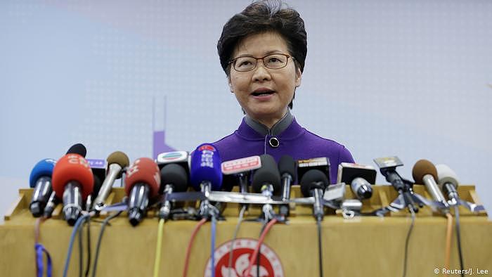 China l Hongkongs Regierungschefin Carrie Lam zu Besuch in Peking (Reuters/J. Lee)