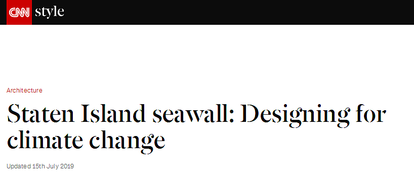 CNN报道截图：斯塔滕岛海堤：为气候变化设计