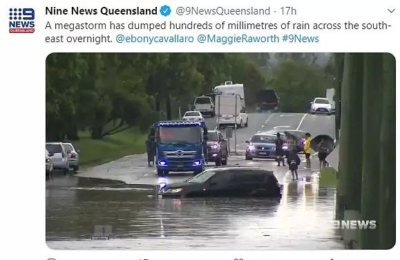 澳洲大雨洪涝上CCTV！水淹道路房屋，开车如开船 - 29