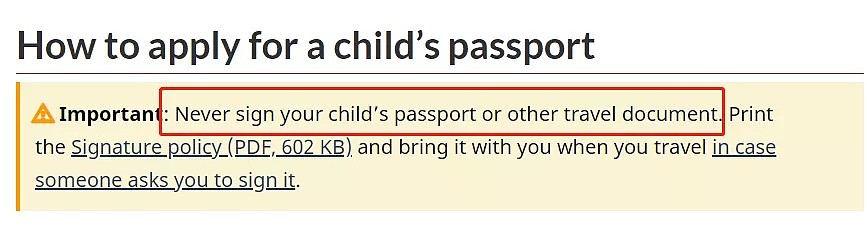 回国小心！千万别代替孩子在护照上签字，否则直接作废，登不了飞机！（组图） - 6