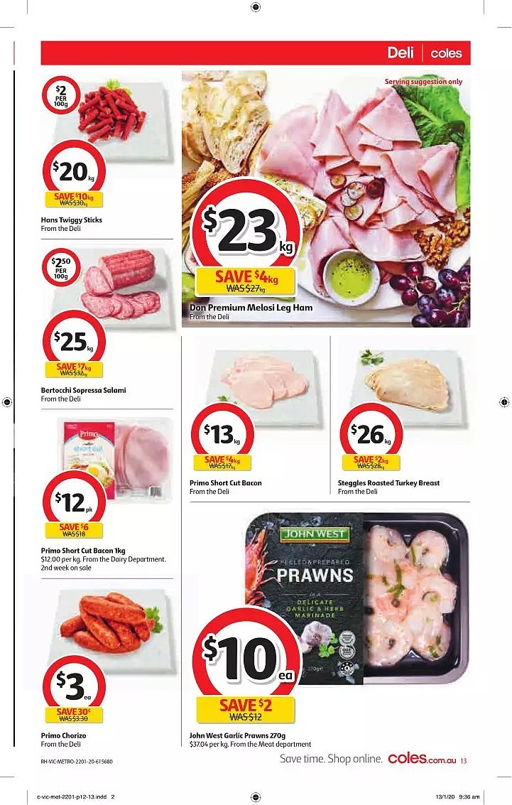 Coles 1月22日-1月28日折扣，饺子、油半价 - 13