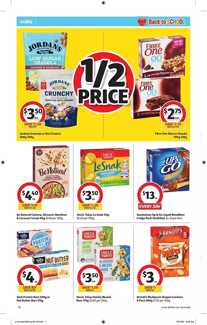 Coles 1月22日-1月28日折扣，饺子、油半价 - 18