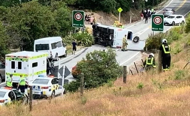 中国旅行团在新西兰遭严重车祸!20人伤,2人重伤（组图） - 6