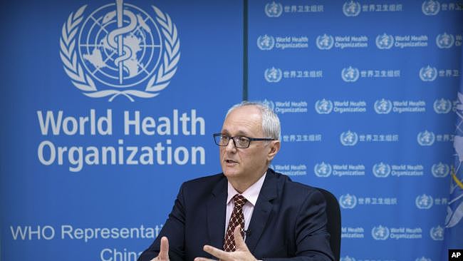 世界卫生组织驻中国的代表高登·加利亚（Gauden Galea）在北京接受美联社专访