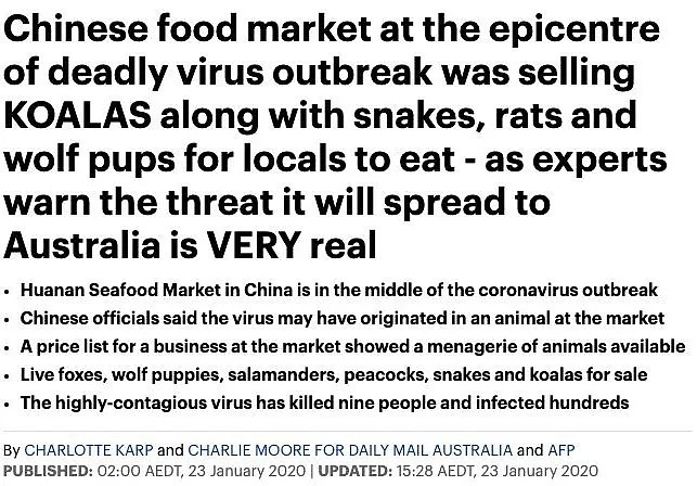 土澳本地100万+爆文火了，标题：“中国人疯了连考拉都吃！” - 1