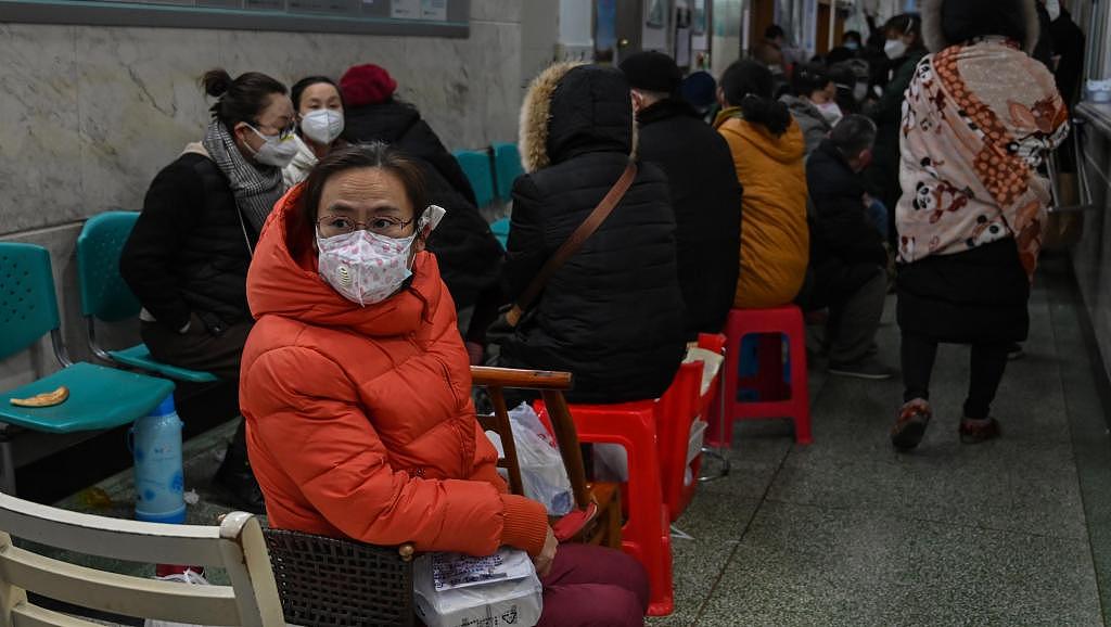 武汉市红十字会医院焦虑等待救治的人们2020年1月25日