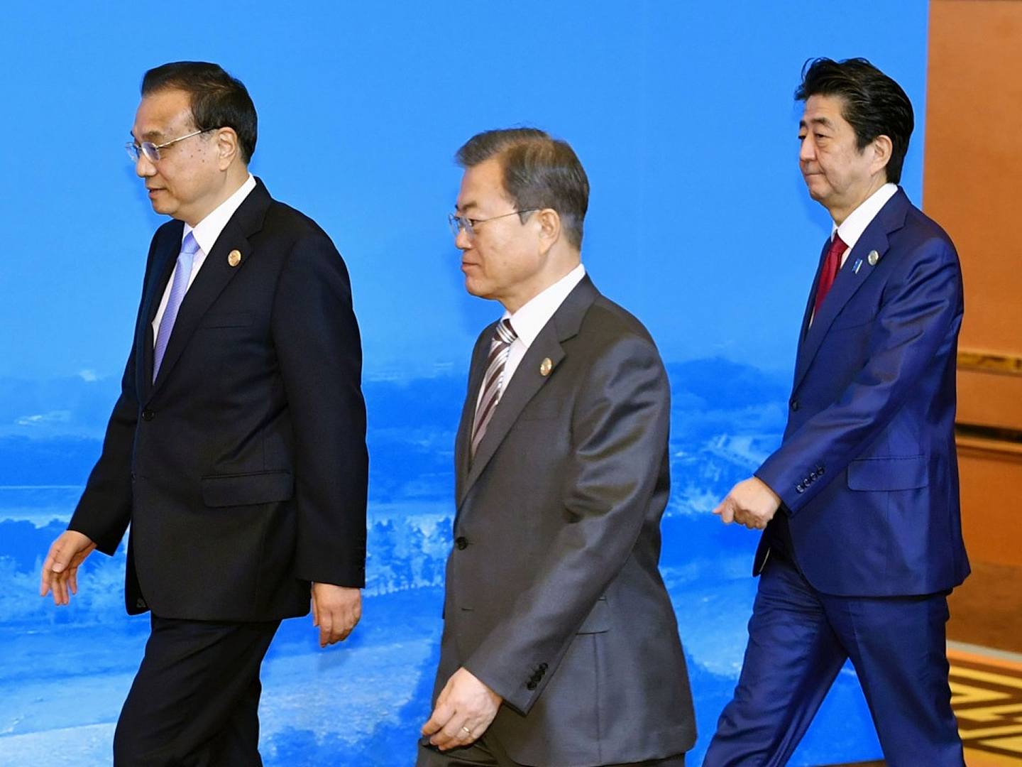 中日韩3国峰会在时隔约19个月后，2019年12月24号在四川成都正式举行。（AP）