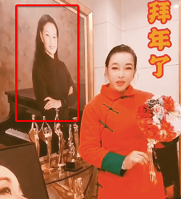 67岁刘晓庆太敢穿！大红配大绿造型浮夸，滤镜也掩盖不住好气色（组图） - 2