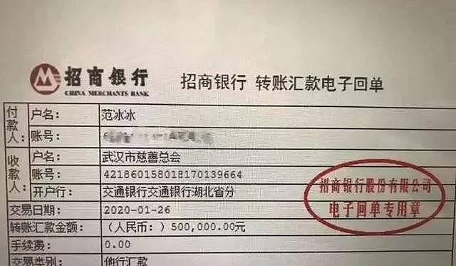 范冰冰为武汉疫情捐款，看清捐款金额后，粉丝炸锅（组图） - 3