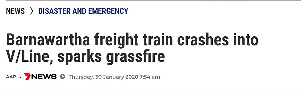 维州两辆火车相撞！草地着火，这条路上的通勤者将受影响 - 1