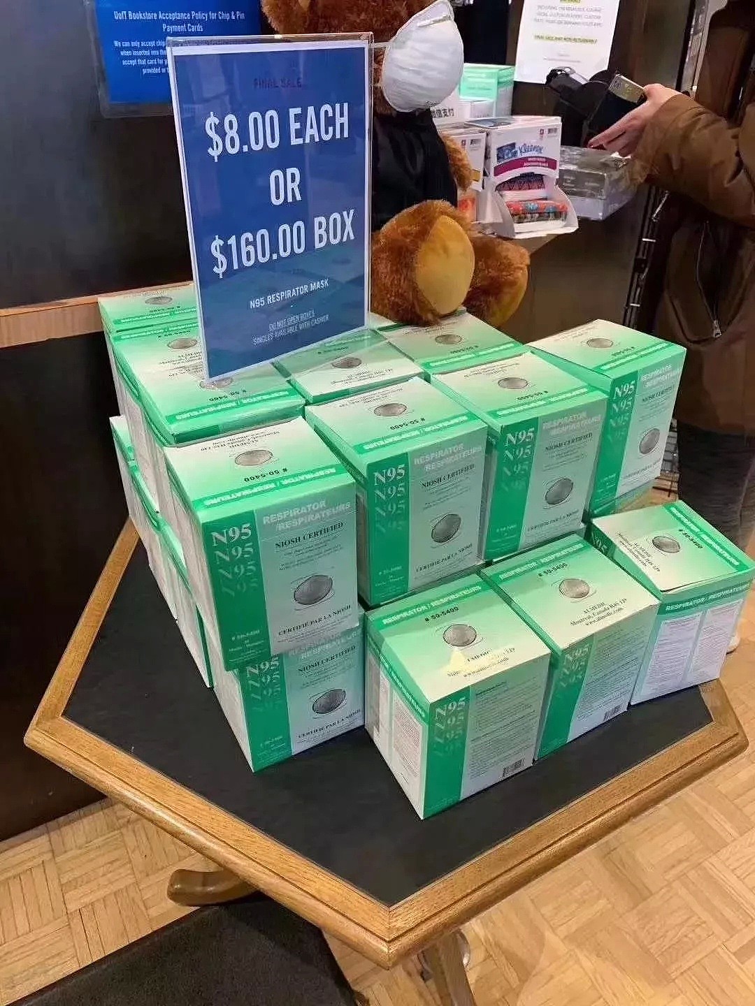 曝光！多伦多大学Bookstore一盒口罩卖到$160！中国学生愤慨：缺德！趁火打劫！（组图） - 2