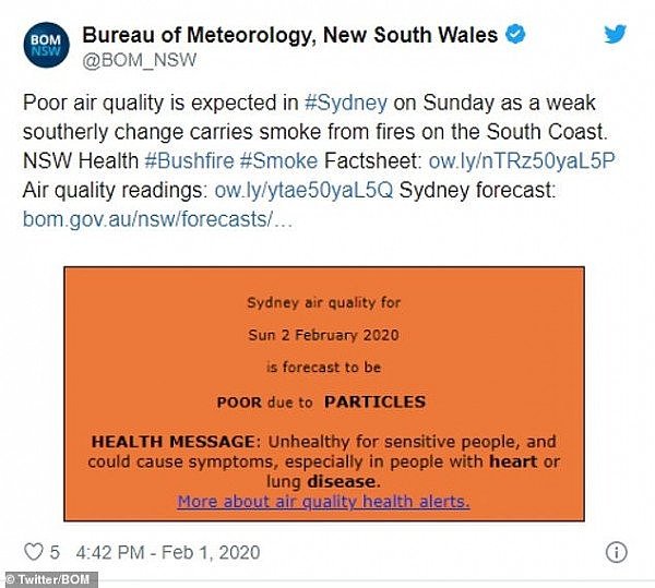 悉尼人注意！雾霾今天将卷土重来！新州发布健康警告，下午可能还有雷暴活动！（视频/组图） - 2