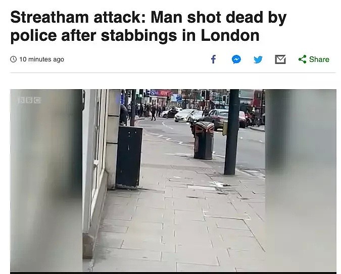 突发！伦敦街头恐怖袭击，全程被拍，多人遭刀捅伤，嫌犯当场被毙！（视频/组图） - 1