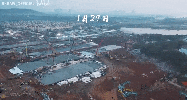 武汉封城后的10天10夜，火神山医院火速建成，现场画面看哭了（视频/组图） - 22