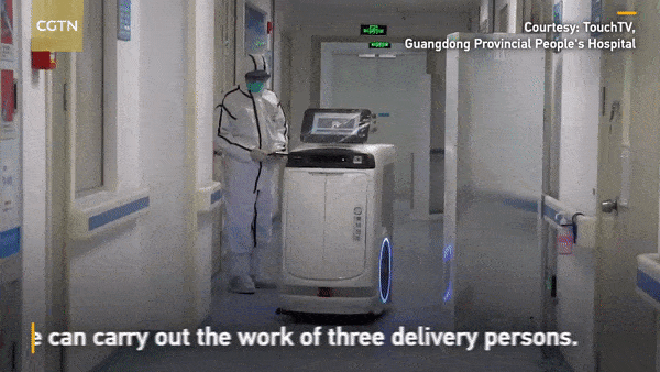 保护我方医务人员！机器人能送药治病消毒，保护医生护士不被传染