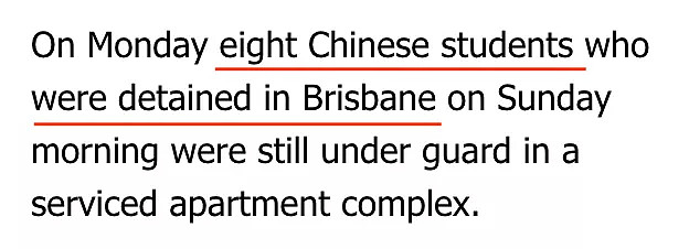 12名中国学生澳洲机场被拘留！有人取消签证，有人财物没收 ！澳媒：80名疑似感染者CBD旅馆内秘密隔离（组图） - 7