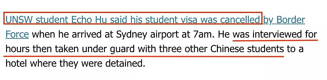 12名中国学生澳洲机场被拘留！有人取消签证，有人财物没收 ！澳媒：80名疑似感染者CBD旅馆内秘密隔离（组图） - 8