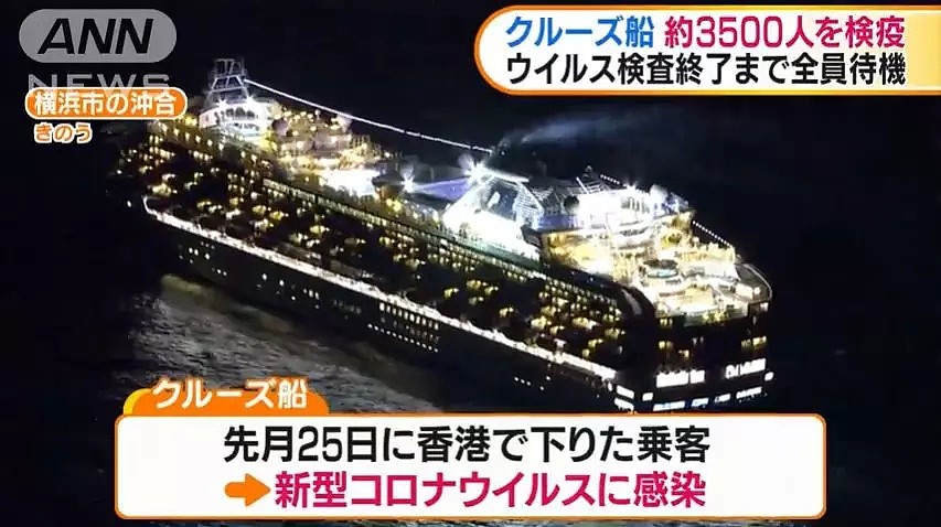 船上7人发烧1人确诊！明天同乘的3700人将在横滨下船，日本称不会强制隔离...（组图） - 5