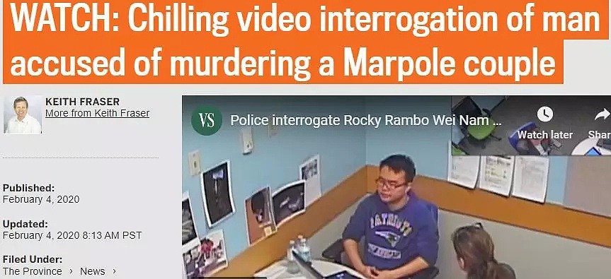 恐怖！震惊华人社区的马宝双尸案视频流出，25岁华人杀手举止狰狞，仿佛恶魔附体！（视频/组图） - 2