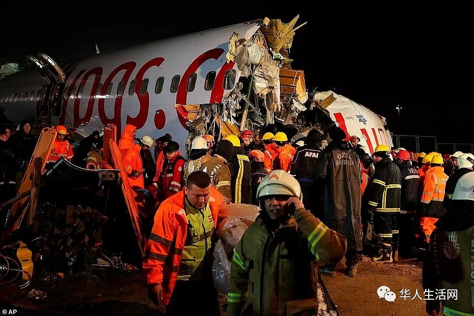 一架土耳其客机冲出跑道 机身断3截 场面惨烈（视频/组图） - 14