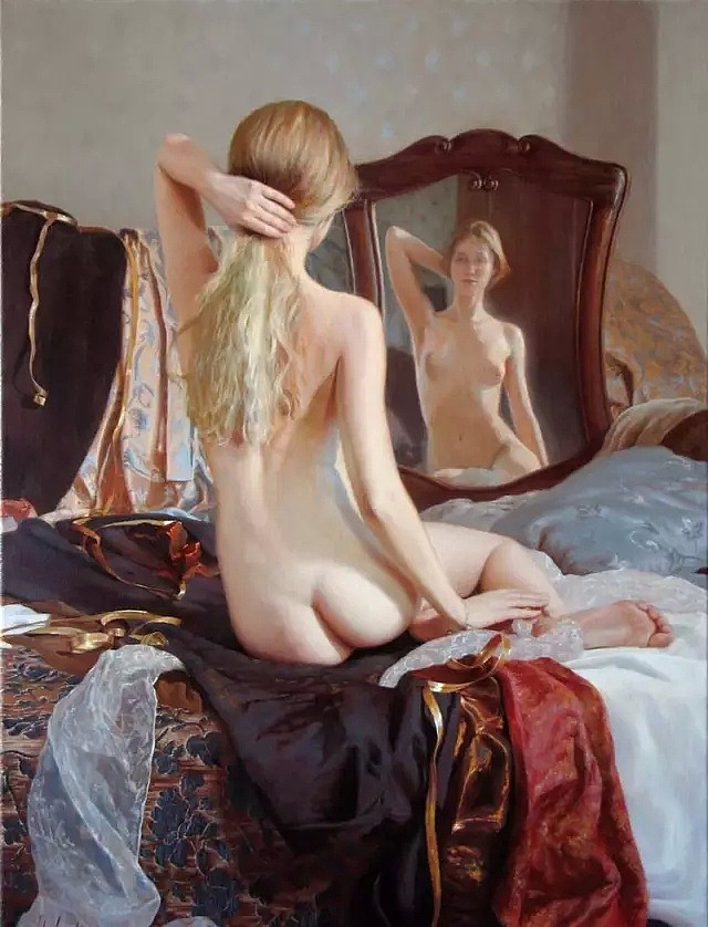 俄罗斯女画家人体之美，香艳至极，欲拒还迎更显风情！（组图） - 32