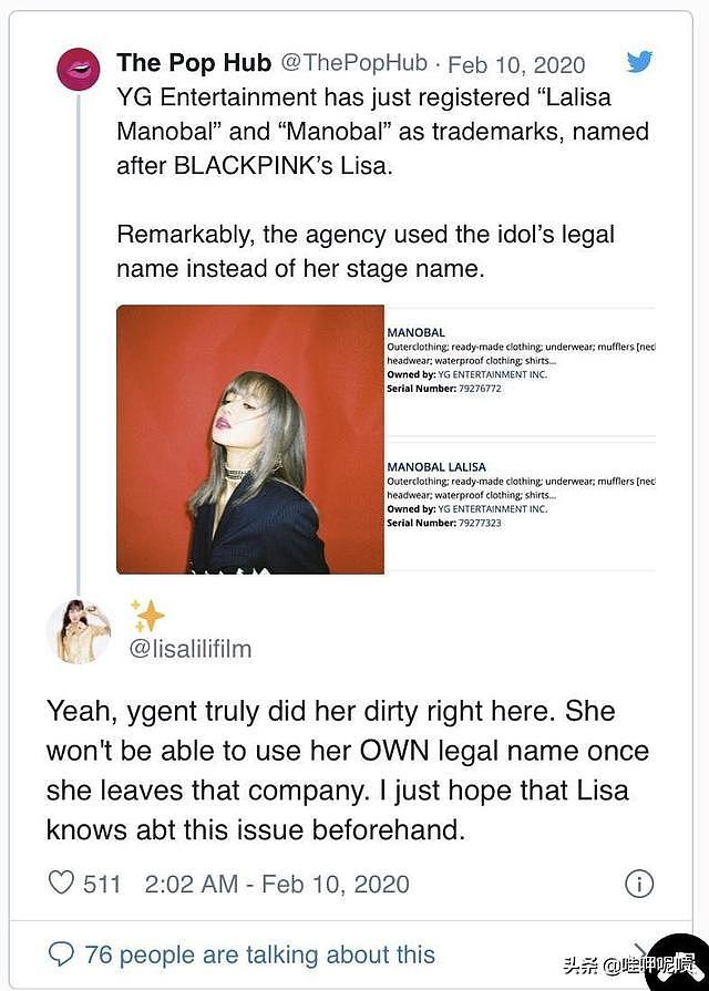 YG娱乐重施故伎，恐令Lisa失去一切，粉丝气炸：太恶劣