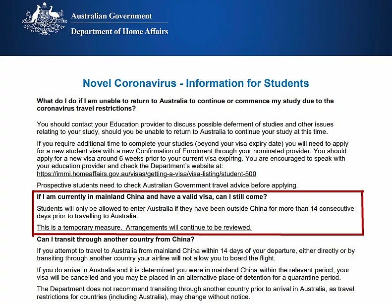 最新官宣！留学生可经第三国14天后入境澳洲！但有这隐患...（组图） - 3