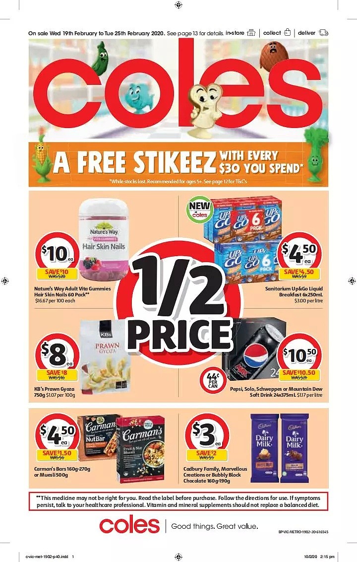 Coles 2月19日-2月25日折扣，油、花生酱、虾饺半价 - 40