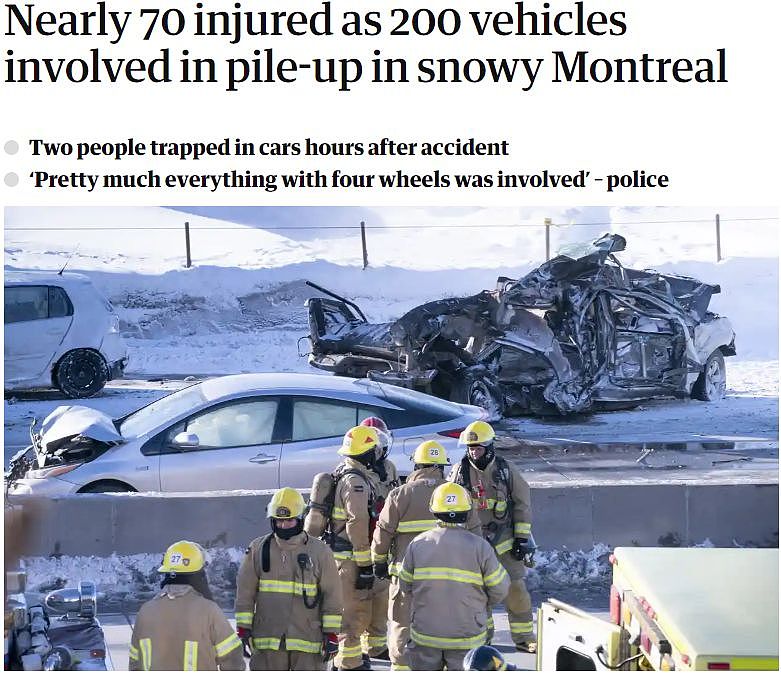 突发！加拿大超大车祸，200车连撞90多人死伤，现场视频太惨烈！引发灾难的竟然是...（视频/组图） - 23